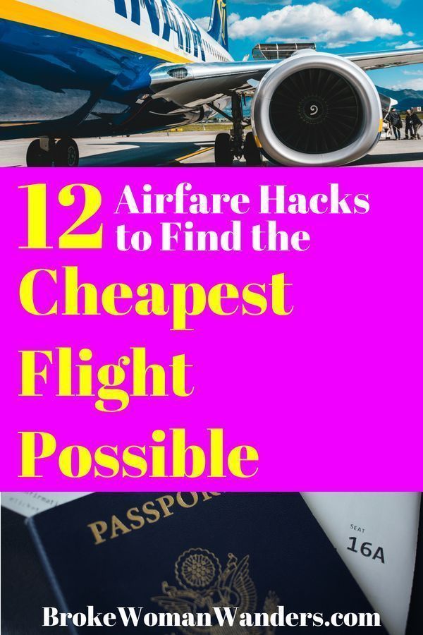 cheapest airfare possible